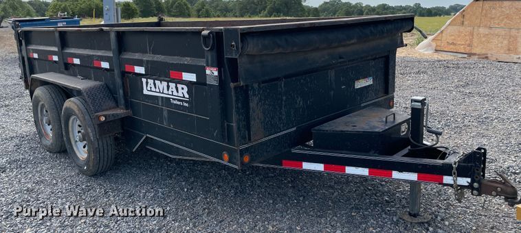 image for item KJ9723 2015 Lamar  dump trailer