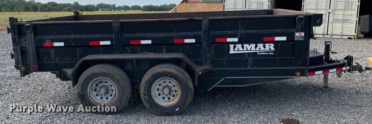 image for item KJ9723 2015 Lamar  dump trailer