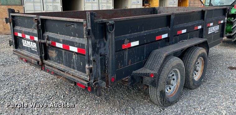 image for item KJ9723 2015 Lamar  dump trailer