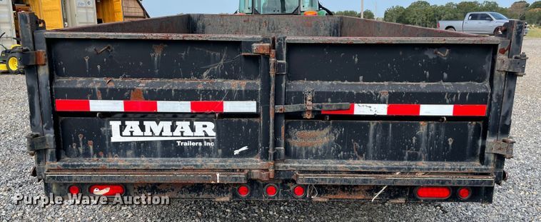 image for item KJ9723 2015 Lamar  dump trailer