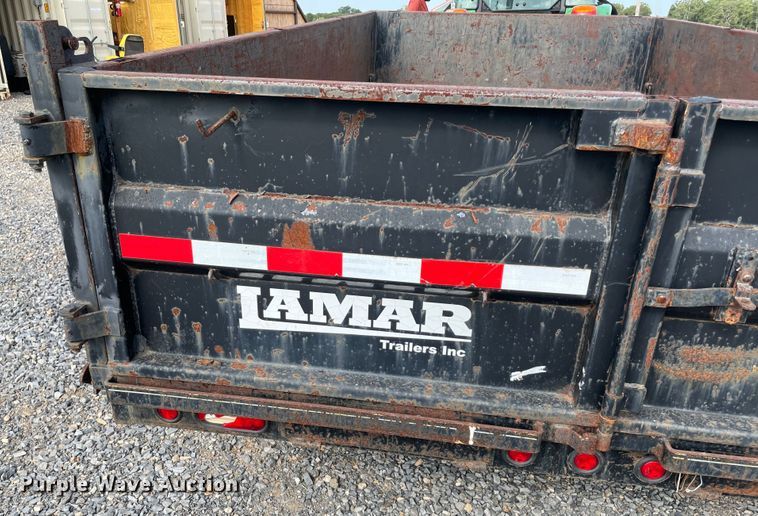 image for item KJ9723 2015 Lamar  dump trailer
