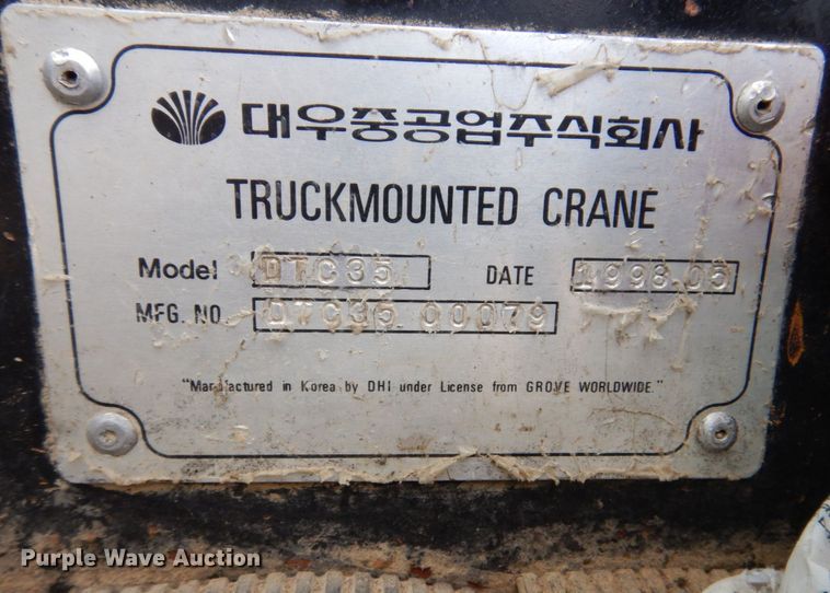 image for item KR9117 1998 Grove TMS635E  crane