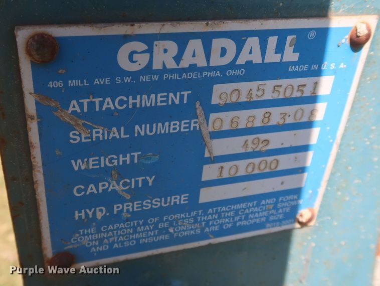 image for item KR9889 1999 Gradall 534D6-42  telehandler