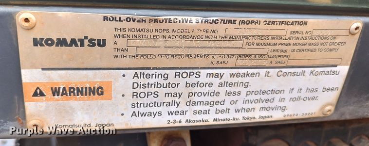 image for item LK9000 2006 Komatsu GD655-3C  motor grader