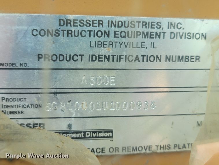 image for item LM9576 1987 Dresser A500E  motor grader