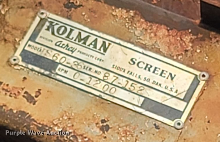 image for item LM9599 Kolman S60-36  screening plant