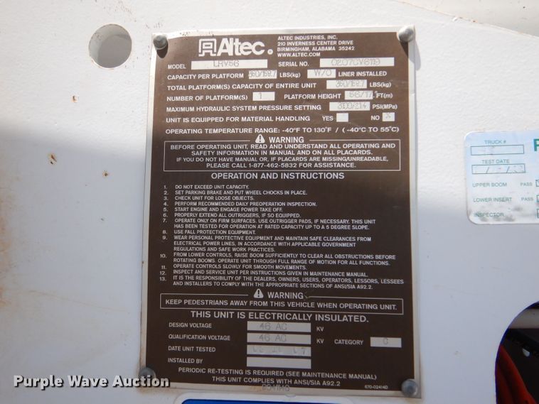 image for item LP9473 2007 GMC C7500  forestry bucket truck