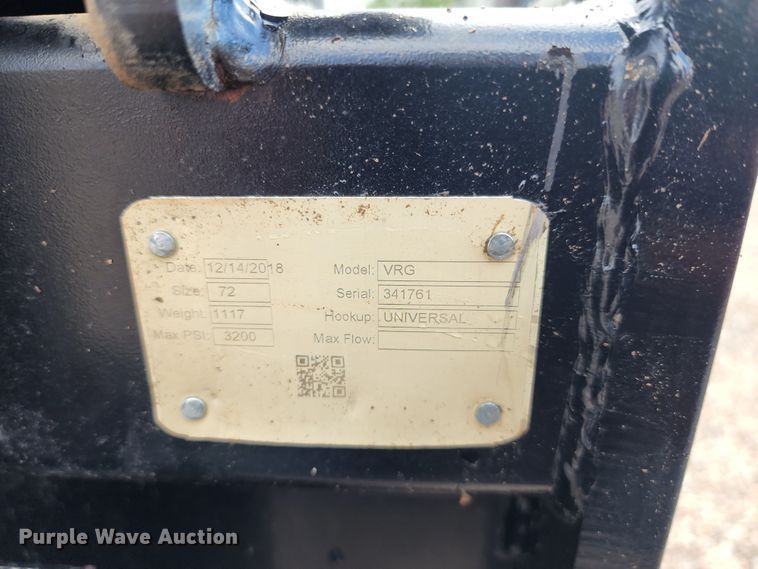 image for item LP9481 2018 Loflin VRG  skid steer rock grapple bucket