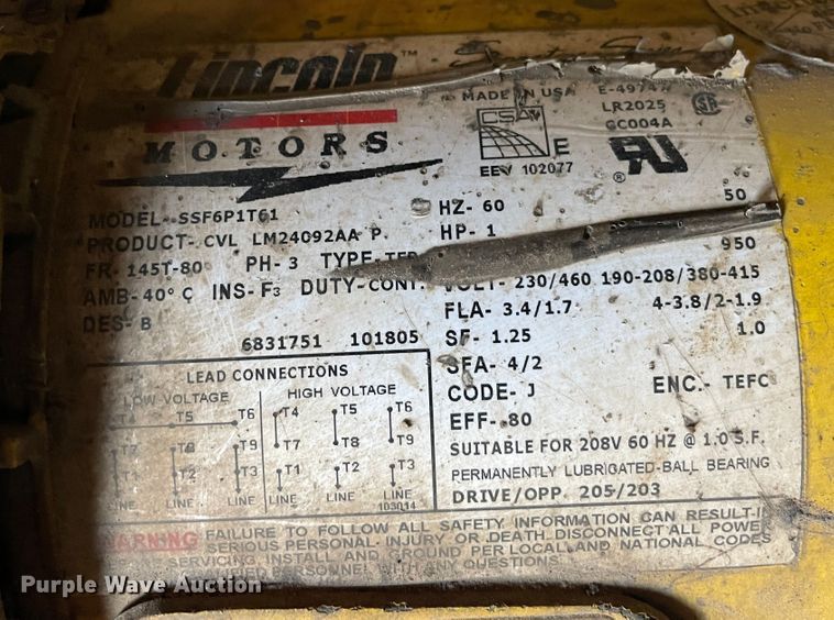 image for item LP9484 Webb R3L-8008  plate bending roll