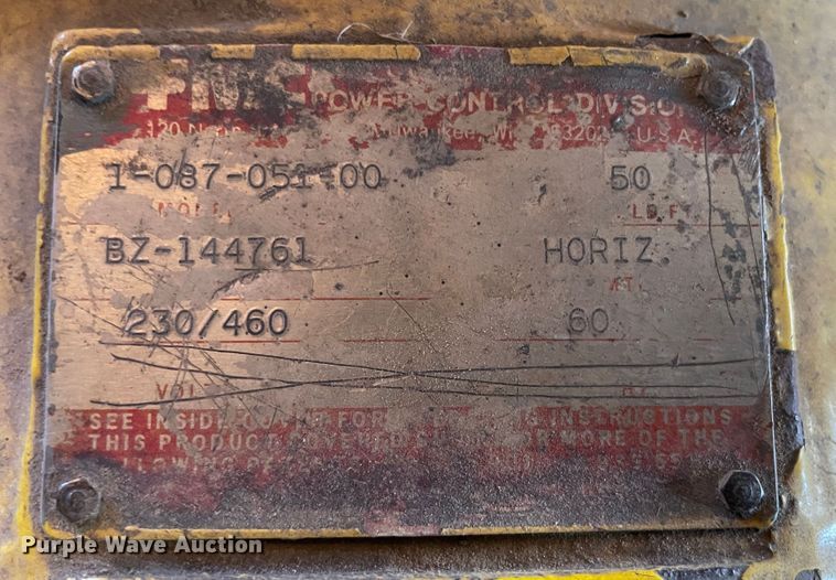 image for item LP9484 Webb R3L-8008  plate bending roll