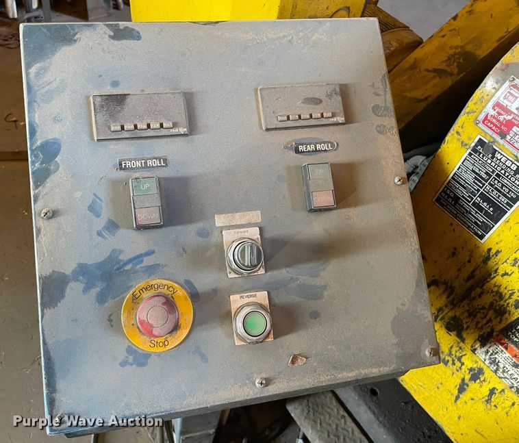 image for item LP9484 Webb R3L-8008  plate bending roll