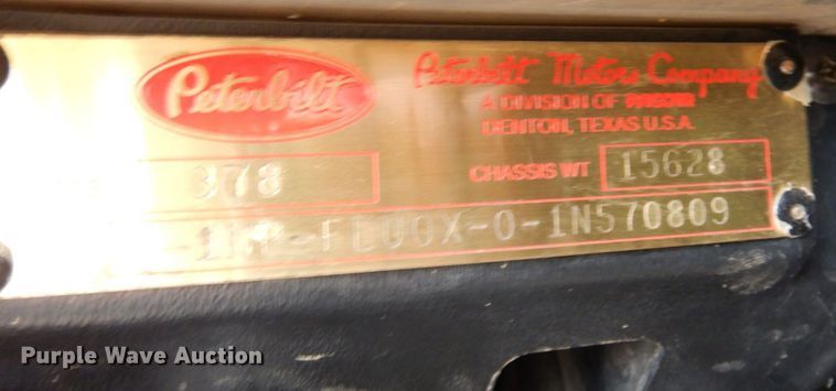 image for item MF9736 2001 Peterbilt 378  dump truck