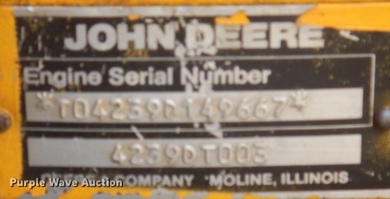 image for item MU9711 1986 John Deere 310C  backhoe
