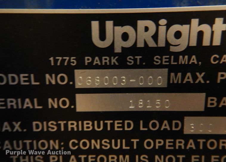 image for item DB7919 Up Right UL40  vertical lift