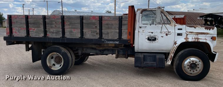 image for item DJ5231 1984 GMC C6000  dump flatbed truck