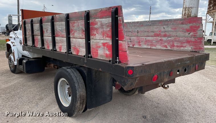 image for item DJ5231 1984 GMC C6000  dump flatbed truck