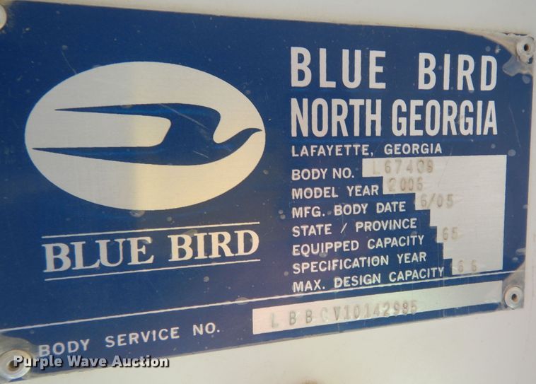 image for item DN1682 2006 Blue Bird Vision  school bus