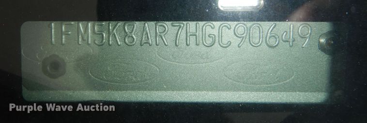 image for item DN1687 2017 Ford Explorer Police Interceptor  SUV