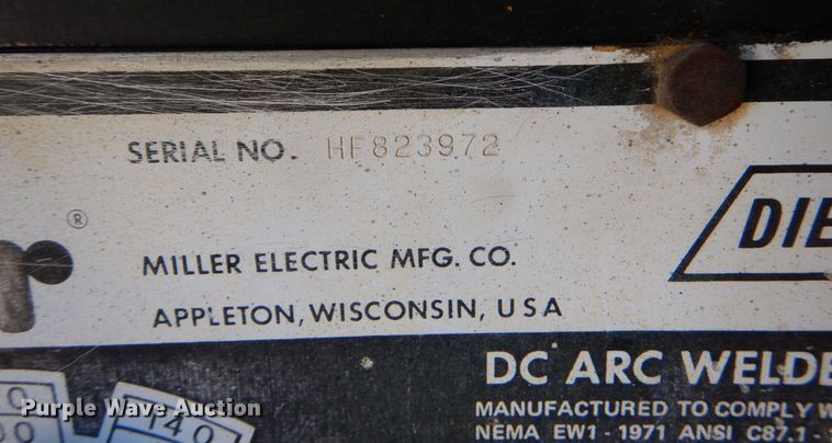 image for item DO1457 Miller Big D4  welder