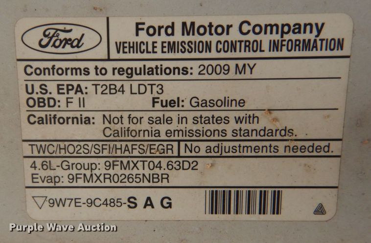 image for item DO1463 2009 Ford F150  pickup truck
