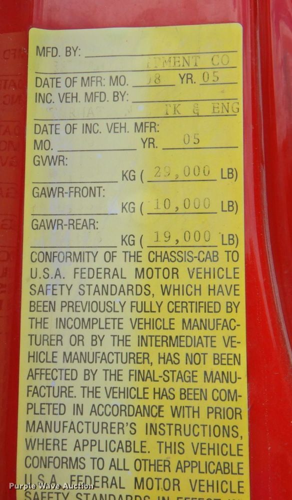 image for item DP4726 2005 International 7300  dump flatbed truck