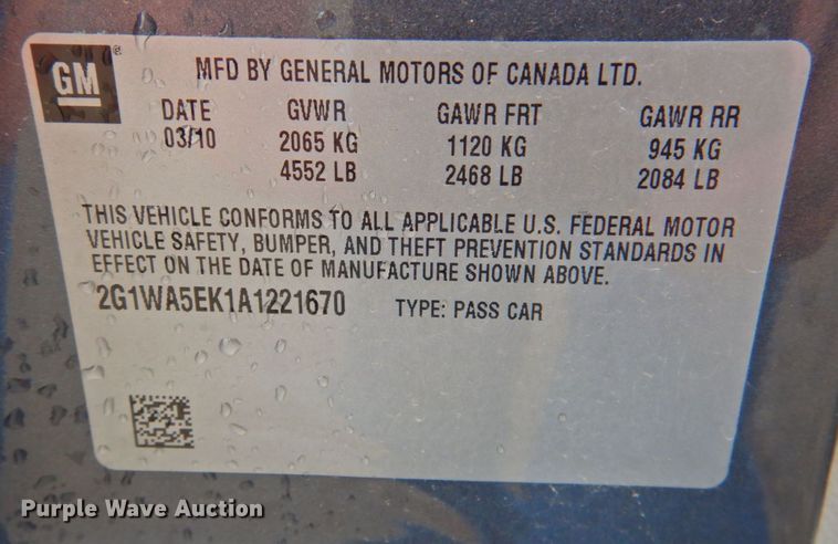 image for item DP4733 2010 Chevrolet Impala