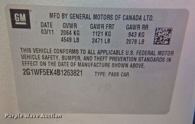 image for item DP4736 2011 Chevrolet Impala