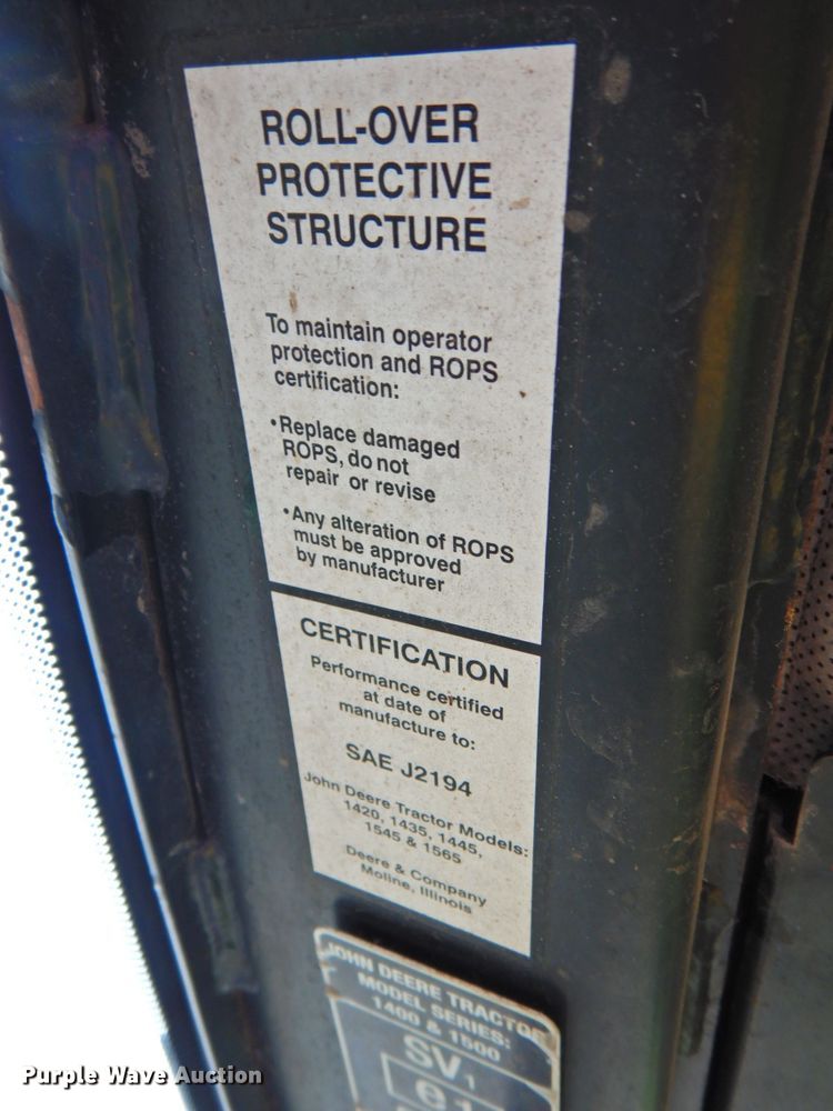 image for item DP4737 John Deere 1545  lawn mower