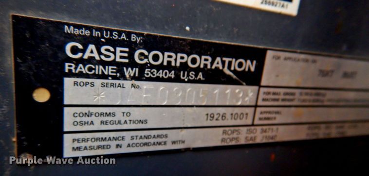 image for item DP4765 1999 Case 95XT  skid steer loader