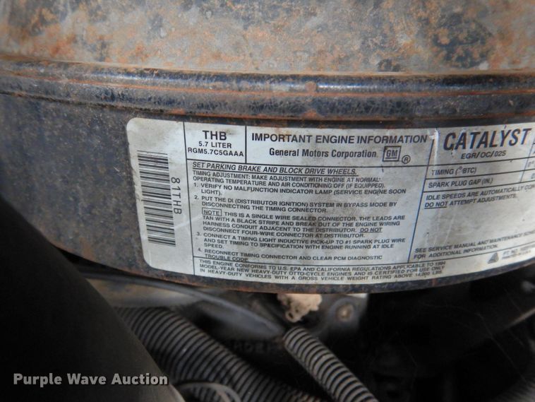 image for item DP4809 1994 GMC P3500  sewer inspection truck