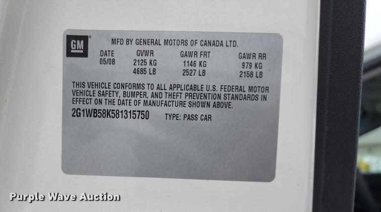 image for item JB9045 2008 Chevrolet Impala LS