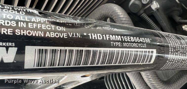 image for item JM9212 2014 Harley Davidson Electra Glide FLHTP Police  motorcycle