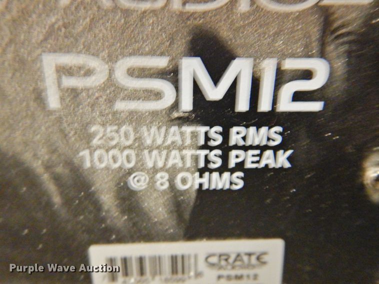 image for item JR9966 (7) Crate Audio PSM12 speakers