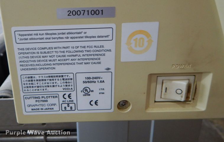 image for item JX9118 GraphTec FC7000  plotter