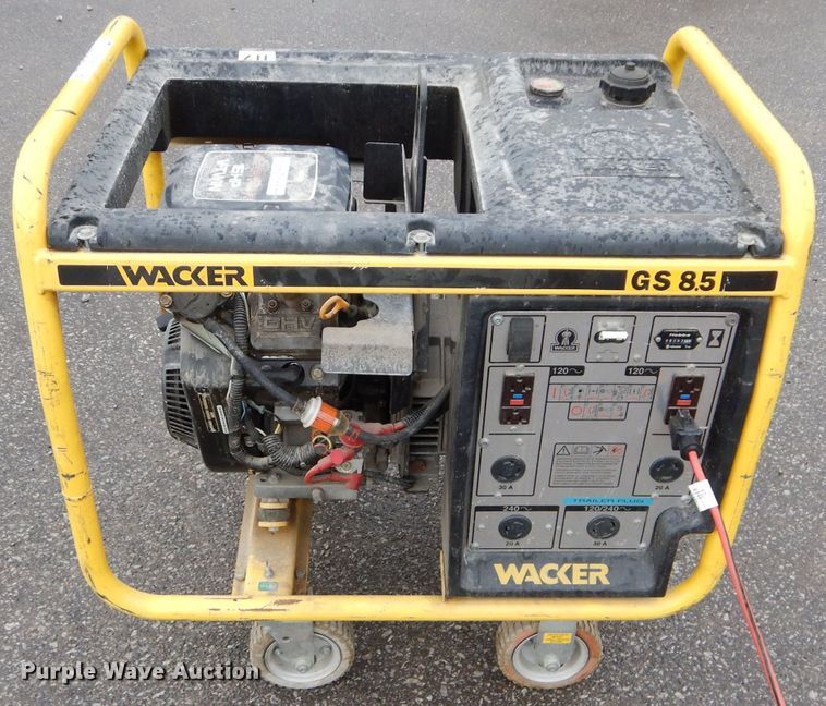 image for item JX9123 Wacker GS8.5V  generator