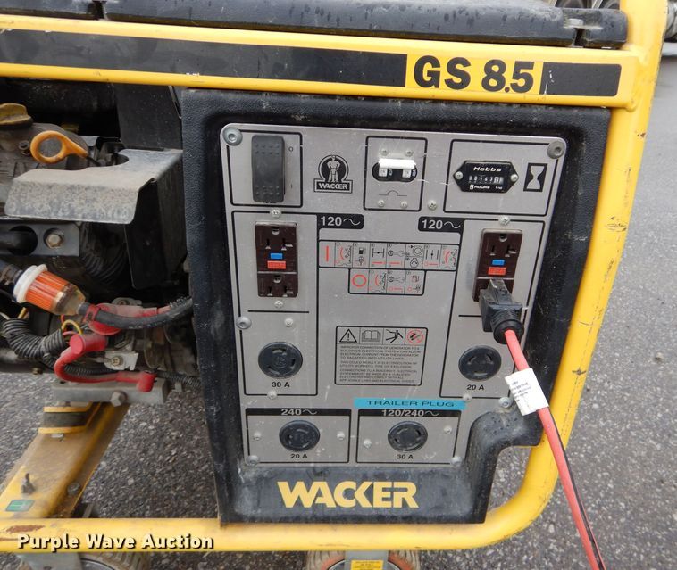 image for item JX9123 Wacker GS8.5V  generator