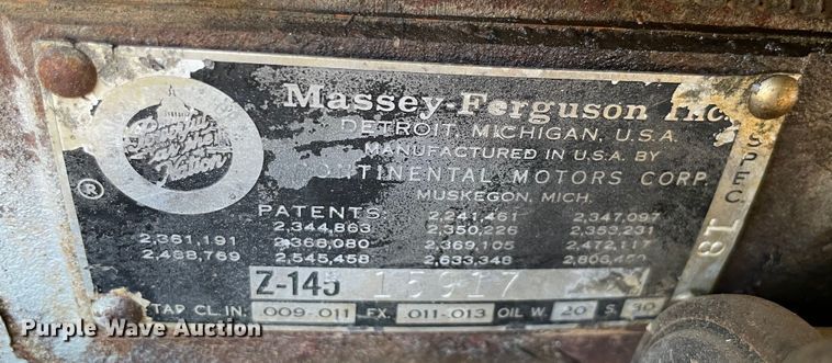 image for item KJ9746 1967 Massey Ferguson 135 tractor