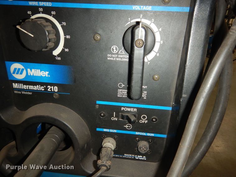 image for item KS9879 (2) Miller Millermatic 210 welders