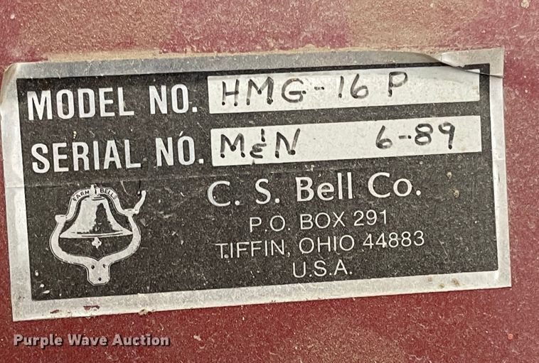 image for item LF9261 C.S. Bell HMG-16P  glass crusher