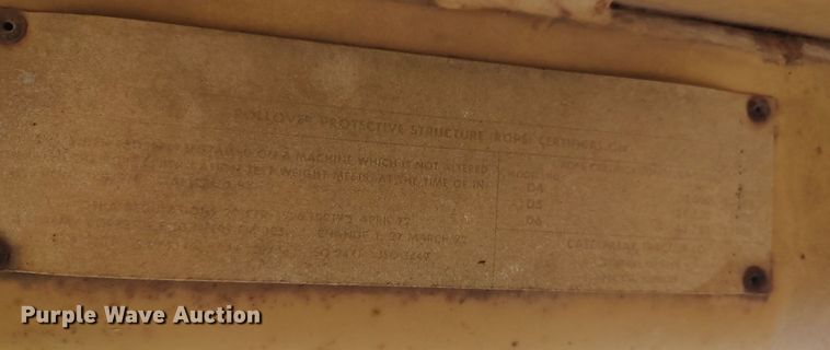 image for item LK9019 1984 Caterpillar D6D  dozer