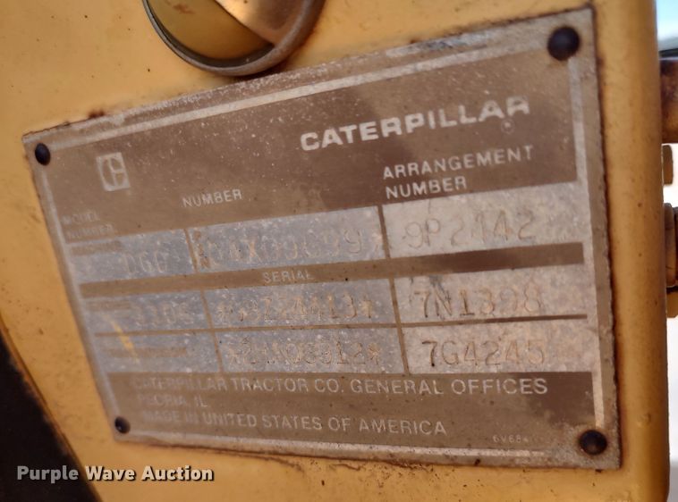 image for item LK9019 1984 Caterpillar D6D  dozer