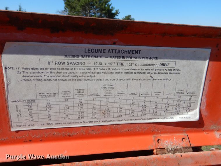 image for item LP9385 Tye 104-4528  no-till grain drill