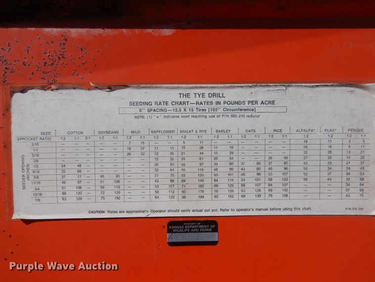 image for item LP9385 Tye 104-4528  no-till grain drill