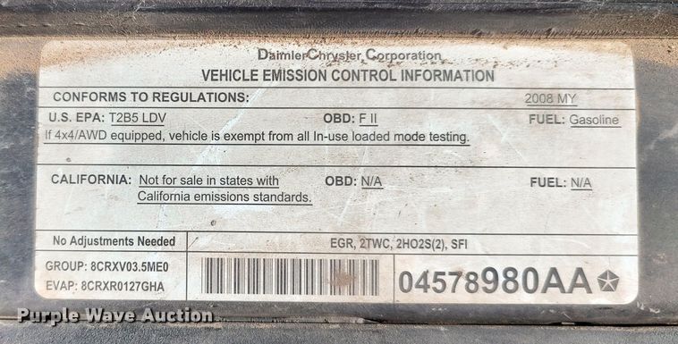 image for item LU9224 2008 Dodge Charger