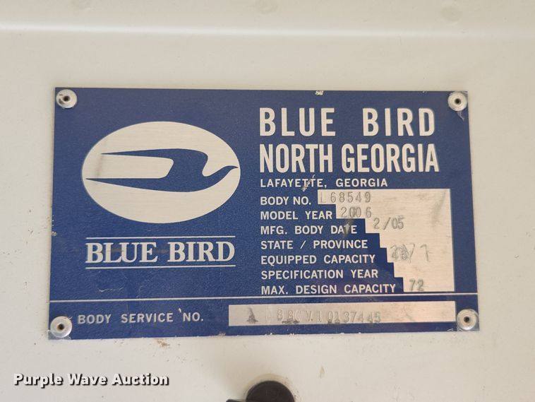 image for item MK9084 2006 Blue Bird Vision  school bus