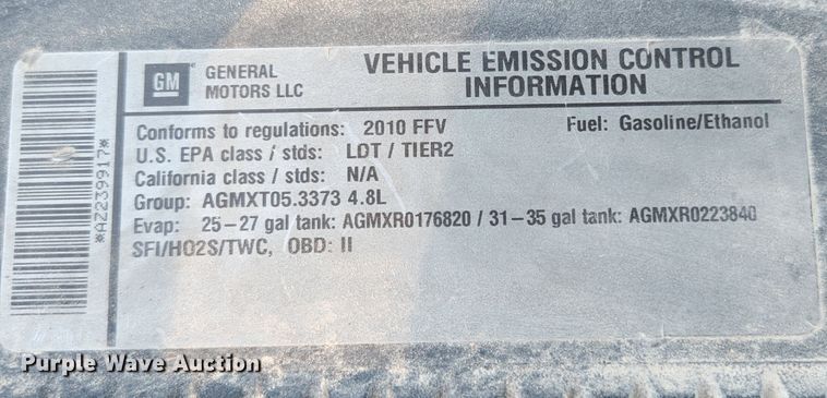 image for item MK9112 2010 Chevrolet Silverado 1500  Ext. Cab pickup truck