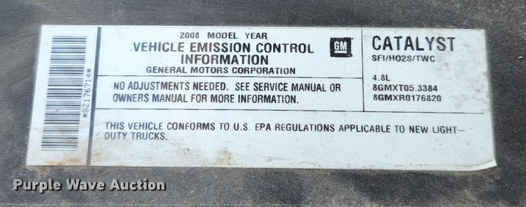image for item MK9124 2008 Chevrolet Silverado 1500  Ext. Cab pickup truck
