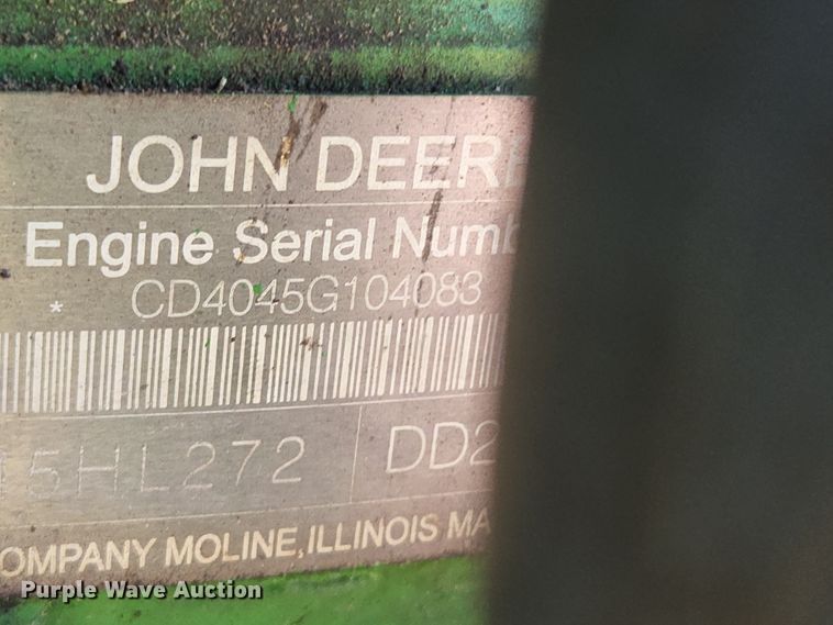 image for item MK9132 2007 John Deere 6415 MFWD tractor