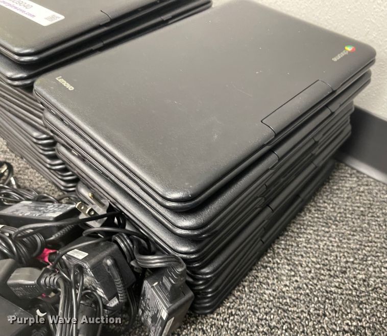 image for item MU9040 (20) Lenovo Chromebook laptops