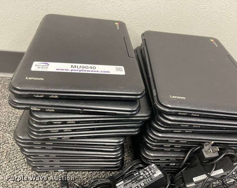 image for item MU9040 (20) Lenovo Chromebook laptops
